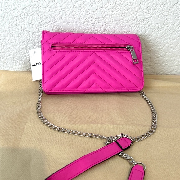 ALDO Pink Quilted Chain Shoulder Bag - Picture 11 of 11